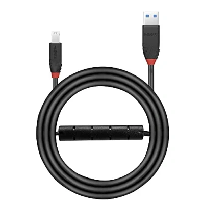 Image de Lindy 43227 câble USB 10 m 3.2 Gen 1 (3.1 1) A B Noir
