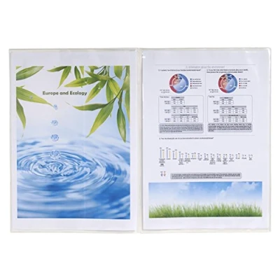 Image de Exacompta Réf. 5381E Sachet de 10 étuis protection double 4 faces pour protéger les documents au format A4 (29,7 x 21 cm) En PVC lisse 20/100ème Usage intensif Couleur cristal