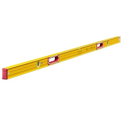 Image de STABILA Niveau à bulle Type 196 2, 183 cm, alu extra rigide, 1 fiole horizontale &amp; 2 verticales, poignées, embouts amortis, antidérapants, Made in Germany