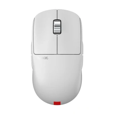 Image de PulsarGamingGears X2A ES Souris Gaming sans Fil, Édition Limitée, Ambidextre, Switches Optiques, Moniteur OLED Intégré, Capteur PAW3395, 100H Battery, Adapteur 4KHz Inclus (Blanc)