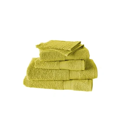Image de de Witte Lietaer 197910 Set 2 Gants + Serviettes 50 x 100 cm Draps Douche 70 140 Coton Citron Vert