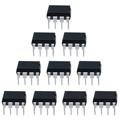 Image de Texas Instruments NE5532P Dual Low Noise OP Amplifier, 38 mA, Through Hole Mounting (Pack of 10)
