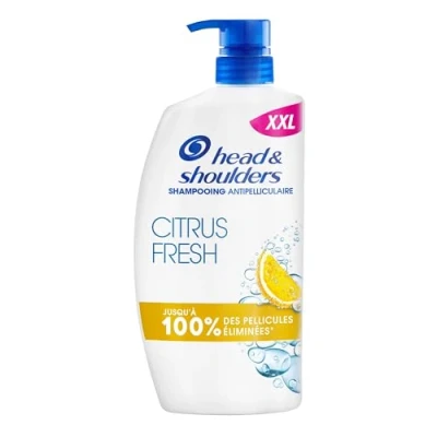 Image de Head &amp; Shoulders Citrus Fresh Shampoing Antipelliculaire, Pompe 800ml. Usage Quotidien. Jusqu&#039;à 100% des Pellicules Éliminées, Cliniquement Prouvé. Tous Types de Cheveux et Cuir Chevelu