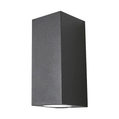 Image de Lucande Applique Exterieur Xava (Moderne) en Noir Aluminium (à 2 lampes, GU10), Murale Exterieur, Luminaire Lampe Jardin, Eclairage d’exterieur