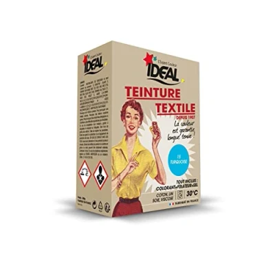 Image de Teinture textile Tout en Un 350g turquoise