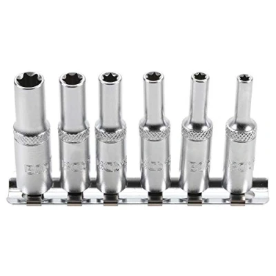 Image de DOUILLES TORX FEMELLES E LONGUES 1/4 E4, E5, E6, E7, E8, E10
