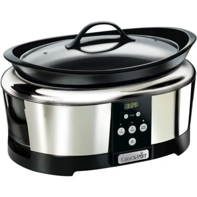 Image de Mijoteuse électrique programmable CROCK POT SCCPBPP605050 5,7L Minuterie numérique Inox