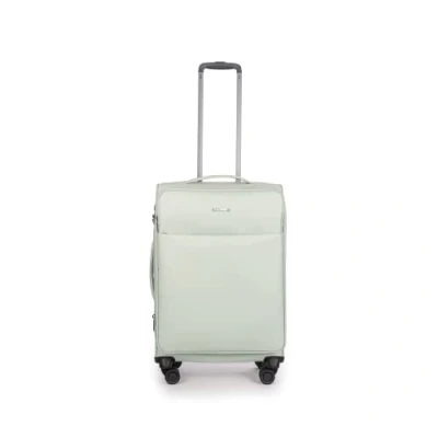 Image de Stratic Light + Valise Souple à roulettes Bagage Main avec Serrure TSA 4 Extensible, Menthe, 67 cm, Taille M