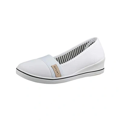 Image de Elara Ballerines Femme à Talon Compensé Chunkyrayan MEL0261 White 38