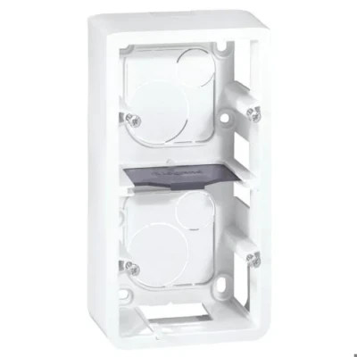 Image de Cadre saillie profondeur 40mm Mosaic pour 5 ou 2x2 modules vertical et support référence 080252