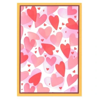 Image de Lot de 4 pochoirs à couches, format A6, Mark Making Hearts, par Kath Breen
