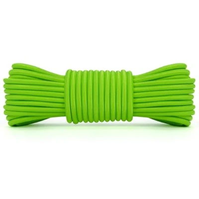 Image de Abma Cord Tendeur Élastique 5mm 10M Corde Elastique en Caoutchouc Néon Vert