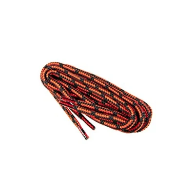 Image de WorkerWalker Laces Pro, Lacets Ronds pour Chaussures de Travail et Sécurité, Tissage Robuste, Fabriqués en Europe par des Professionnels, 1 Paire (9131 noir avec rouge / 120 cm 47 pouce)