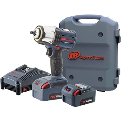 Image de Ingersoll Rand Clé à choc, W5133 K22B EU, sans Fil 10 mm (3/8&quot;) 20 V, avec 2 Batteries Li Ion BL2022 5 Ah et Chargeur dans 1 Mallette outils