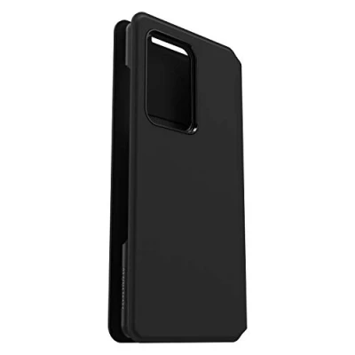 Image de OtterBox Strada Via Coque pour Galaxy S20 Ultra, Étui folio de protection antichoc, antichute, fin et doux au toucher avec porte cartes, supporte 2 x plus chutes que la norme militaire, Noir