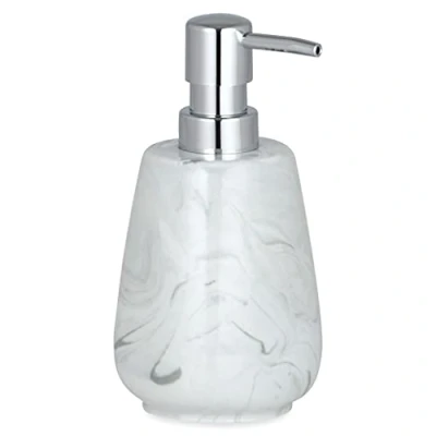 Image de Kleine Wolke 5854901854 Marble Distributeur de Savon Pierre Anthracite 15 x 10 cm