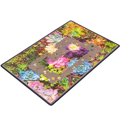 Image de Tektalk Planche de puzzle portable pour ranger des puzzles, surface antidérapante (jusqu&#039;à 1000 pièces, sans housse anti poussière