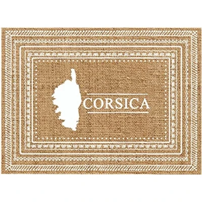 Image de Set de table rectangulaire en toile jute CORSICA