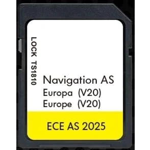 Image de Carte SD Navigation GPS Europe v20 ECE 2025 Compatible avec Volkswagen VW Discovery Media 2 MIB2 AS 32 GB