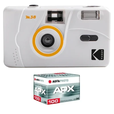 Image de KODAK Appareil Photo Rechargeable M38 35mm, Objectif Haute Qualité, Flash Intégré, Pile AA Neuf
