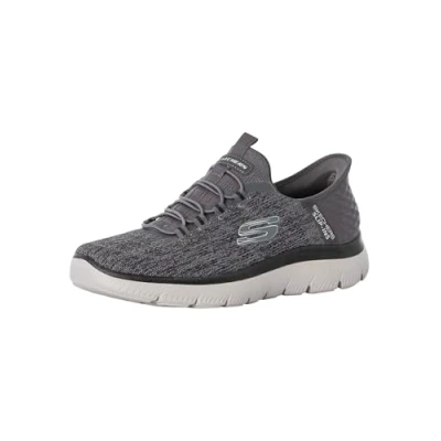 Image de Skechers Summits KEY PACE Mocassins, Homme, Taille: 48.5, Charcoal/black Textile