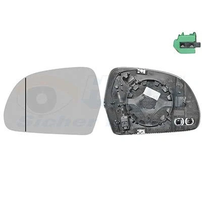 Image de VAN WEZEL 0334865U Miroir De Rétroviseur gauche AUDI: A4 B8 Avant, Berline, A3 Sportback, SKODA: Octavia II 5 portes, 2 Combi