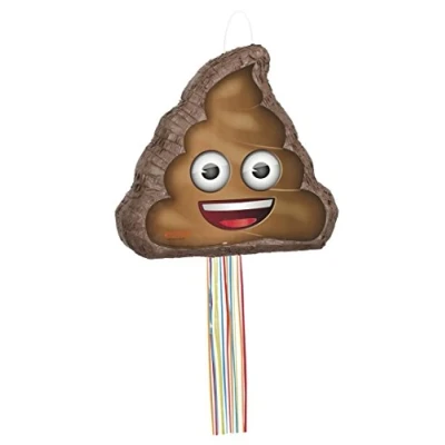 Image de Unique Party 66189 Poop Emoji Pinata, avec Ficelle a Tirer