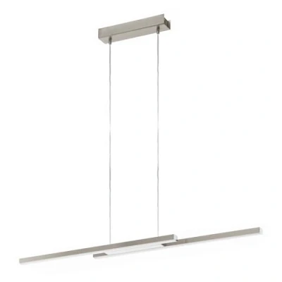 Image de Eglo connect.z Suspension luminaire LED connecté Fraioli Z, lustre suspendu ZigBee, contrôlable par appli et commande vocale, blanc chaud froid, RGB, dimmable, nickel mat