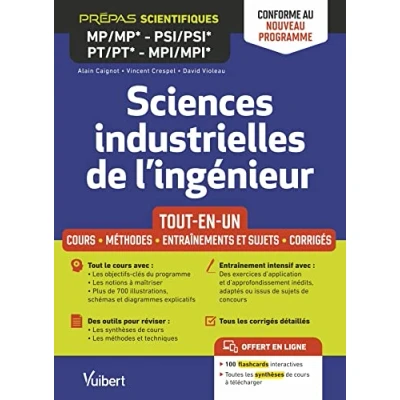 Image de Sciences industrielles de l&#039;ingénieur MP/MP* PSI/PSI* PT/PT* MPI/MPI* Tout en un Conforme au nouveau programme: Cours Synth... Livre d’occasion