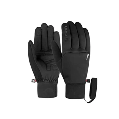 Image de Reusch Backcountry Touch tec Gants de Ski Chauds et Coupe Vent Primaloft Gold Isolation Tactile d&#039;hiver, Noir/Argent, 6.5 Mixte