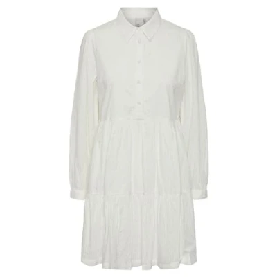 Image de YAS Yastia Dress Robe chemise, Femme, Taille: Large, Star white