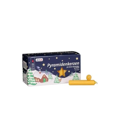 Image de Sigro Bougies Pyramides, en Cire, Naturel, 1.4 x 7.4 cm