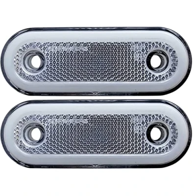 Image de J/J 2X Feux de Gabarit Position Avant LED Blanc en effet Néon 12 24V Pour Autobus Camion Poids Lourds