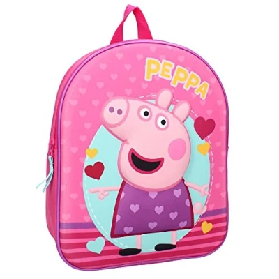 Image de Peppa Pig Sac à dos strong 3D, Couleur, Talla única, Décontracté