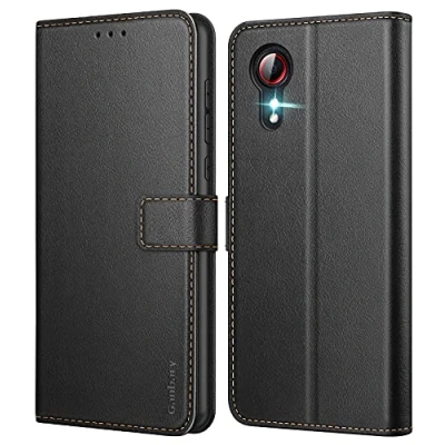 Image de Ganbary Coque Samsung Galaxy Xcover 5, [Housse en Cuir PU Premium] [Etui à Rabat] [Pochette de Portefeuille], Étui Protection pour 5 Noir