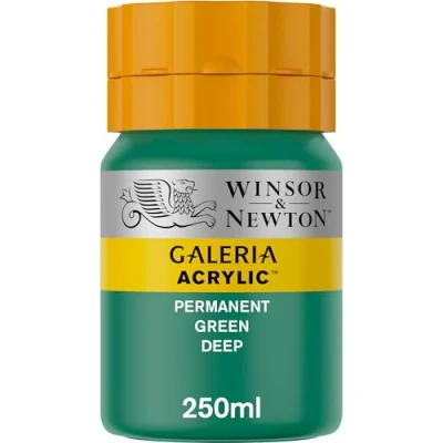 Image de Winsor &amp; Newton Acrylique Galeria 250ml Vert Foncé Permanent Série 1