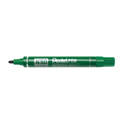 Image de PENTEL 14430 Marqueur N50 pointe Ogive 1,5 mm encre solvant indélébile tous supports corps métal