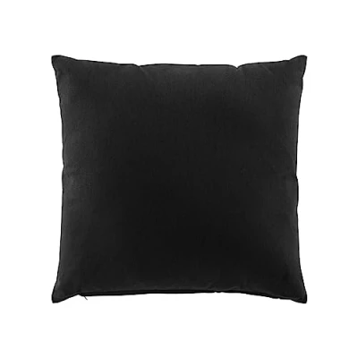 Image de douceur d&#039;intérieur, Coussin Déhoussable (45 x 45 cm) Twily Noir, Coton / Polyester Recyclé