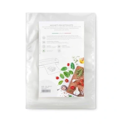 Image de Magic Vac, 50 Sacs Sous Vide Alimentaire 25x35, Idéaux pour Congélateur, Réfrigérateur, Décongélation au Micro ondes, Ébullition, Cuisson Four ou à la Vapeur, Sans Étiquette, Certifiés