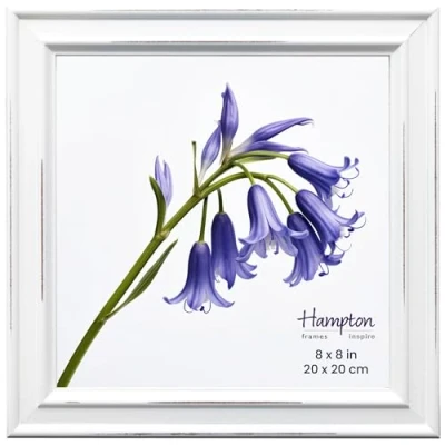 Image de Inspire By Hampton Paloma IBH PAL301988W Cadre photo carré en verre Blanc 20 x cm