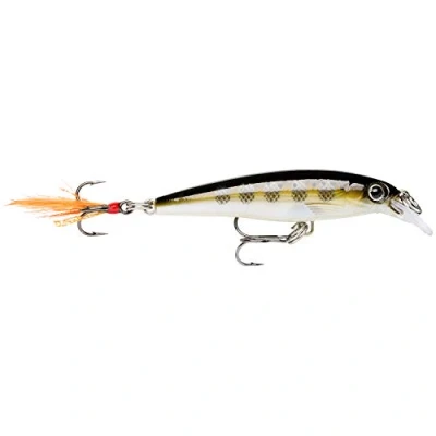 Image de Rapala Leurre de Pêche X Rap Matériel d&#039;Eau Douce avec Profil 3D, Teaser Plumes et Brill Profondeur Nage 0.9 1.5m 6cm / 4g Fabriqué en Estonie Muddler