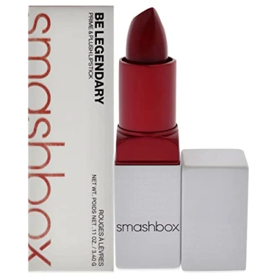 Image de Smashbox BE Legendary Prime &amp; Plush Lipstick Rouge à lèvres, Femme, Taille: 3.4 g, 10 bawse