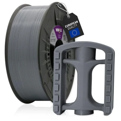 Image de WINKLE Filament ASA gris cendré pour imprimante 3D 2,85 mm 1 kg Compatible avec la plupart des imprimantes Précision dimensionnelle Résistant Bobine