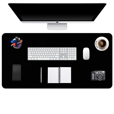 Image de DOBAOJIA Grand sous main XXXXL Tapis de bureau Protection Pour ordinateur portable/clavier/souris En cuir synthétique imperméable + daim antidérapant 120 x 43 cm