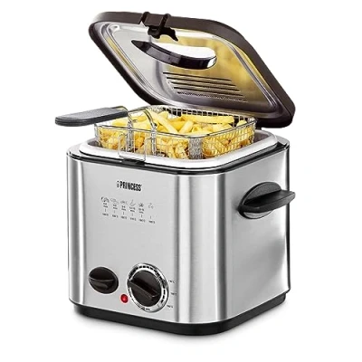 Image de Princess Mini Friteuse &amp; fondue 1,2 L Avec 6 fourchettes à Chauffage rapide Filtre anti odeurs 840 W 182611