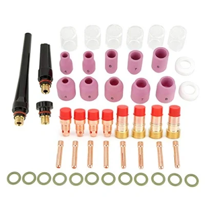 Image de 49pcs accessoires Tig, Kit de Pinces TIG Consommables assortis Taille pour DB SR WP 17/18/26 torche
