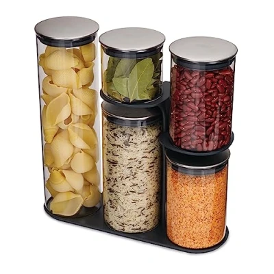 Image de Joseph Carousel with storage jars Grey