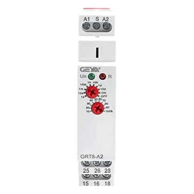 Image de GEYA Retarder mise sous tension Relais temporisé à fonction unique 2SPDTs 16A Électronique Minuteur marche (GRT8 A2,AC230V)