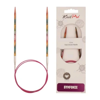 Image de KnitPro KP21352 Symphonie Aiguille Circulaire Fixe Bois Multicolore 47,5 x 0,9 5 cm