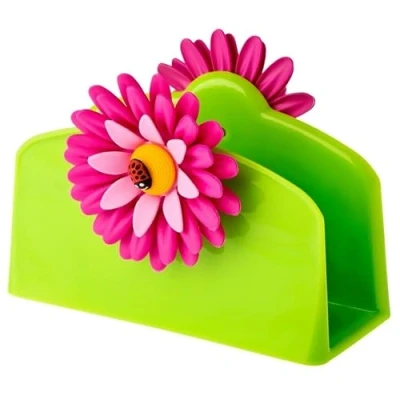 Image de VIGAR Kit Flower Power Porte Serviettes &amp; Papier servitten avec Pois Multicolores